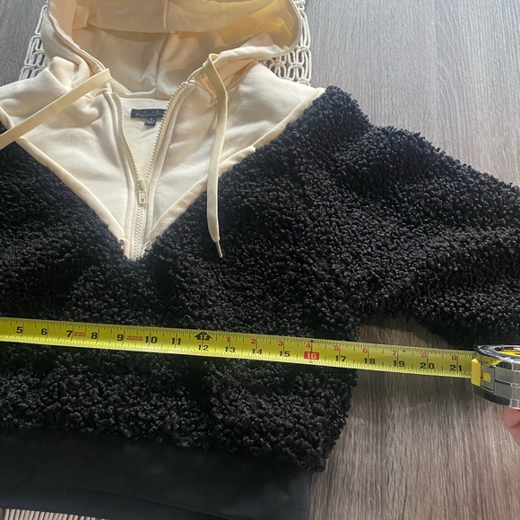 NEW For Love and Lemons sherpa pull over hoodie - Picture 6 of 8